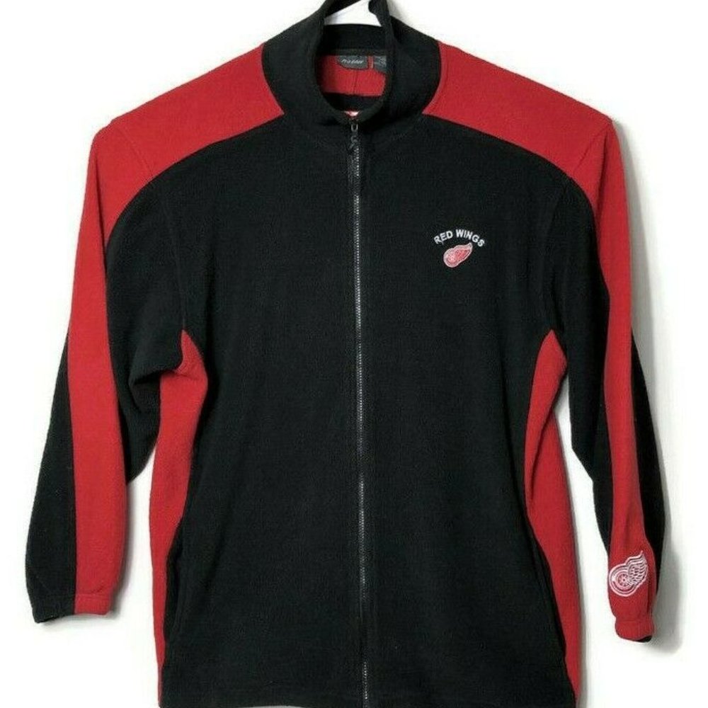 Red Wings NHL Pro Edge Full Zip Fleece Jacket Hock